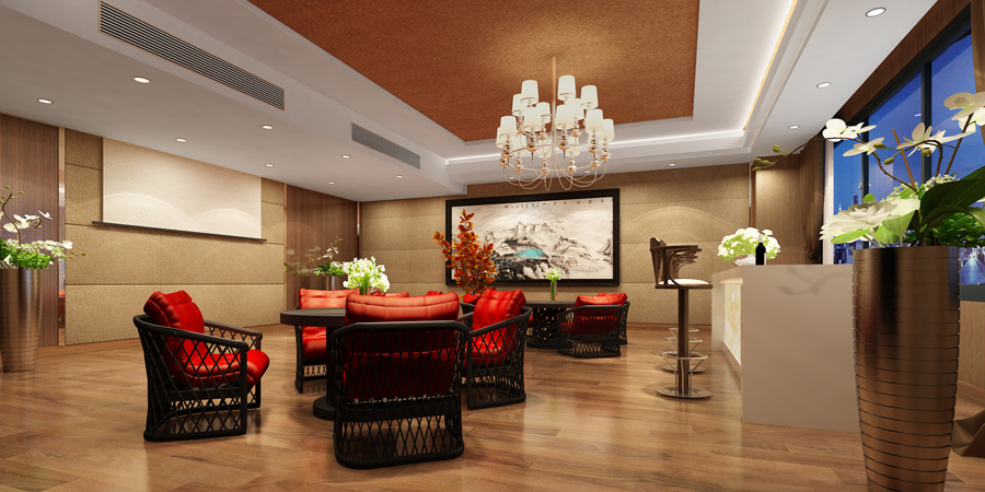 合肥萬達廣場廬聯投資辦公裝修工程