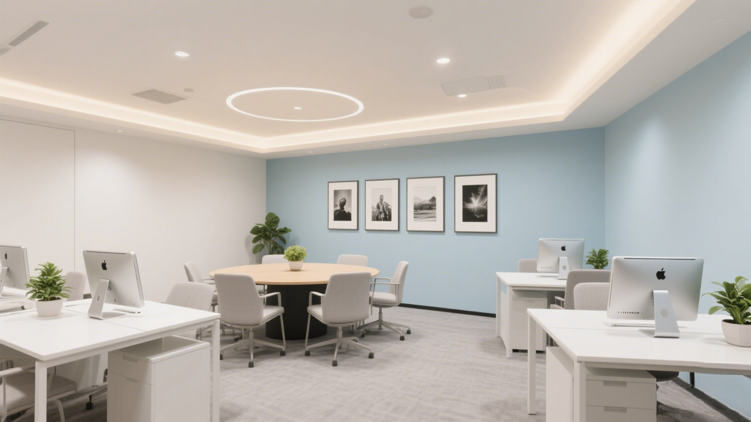 舒緩壓力的中性色調(diào)辦公設(shè)計:打造高效與寧靜的工作空間